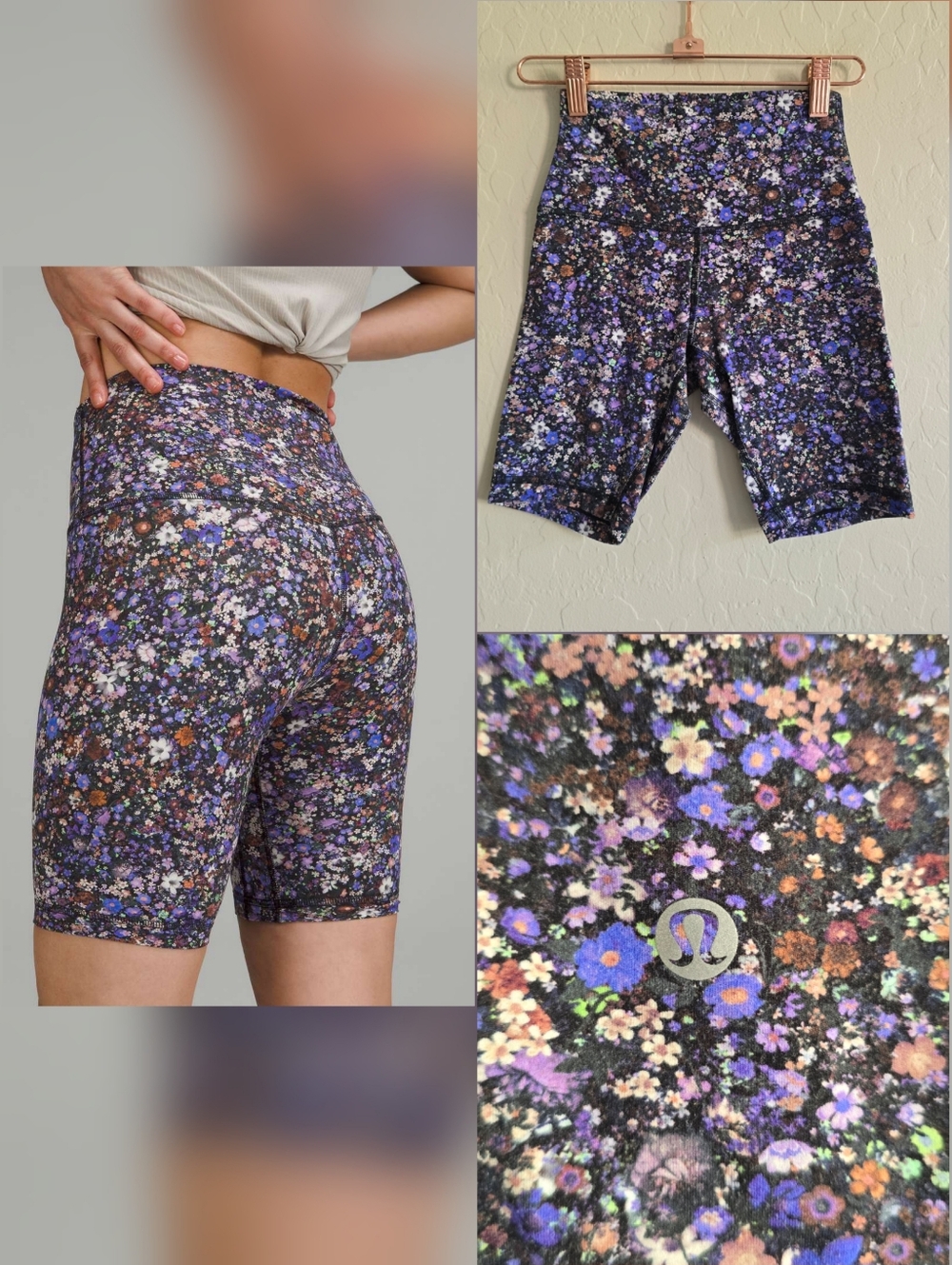 Lululemon Align High Rise Short 8" Size 2 Flower Burst Multi